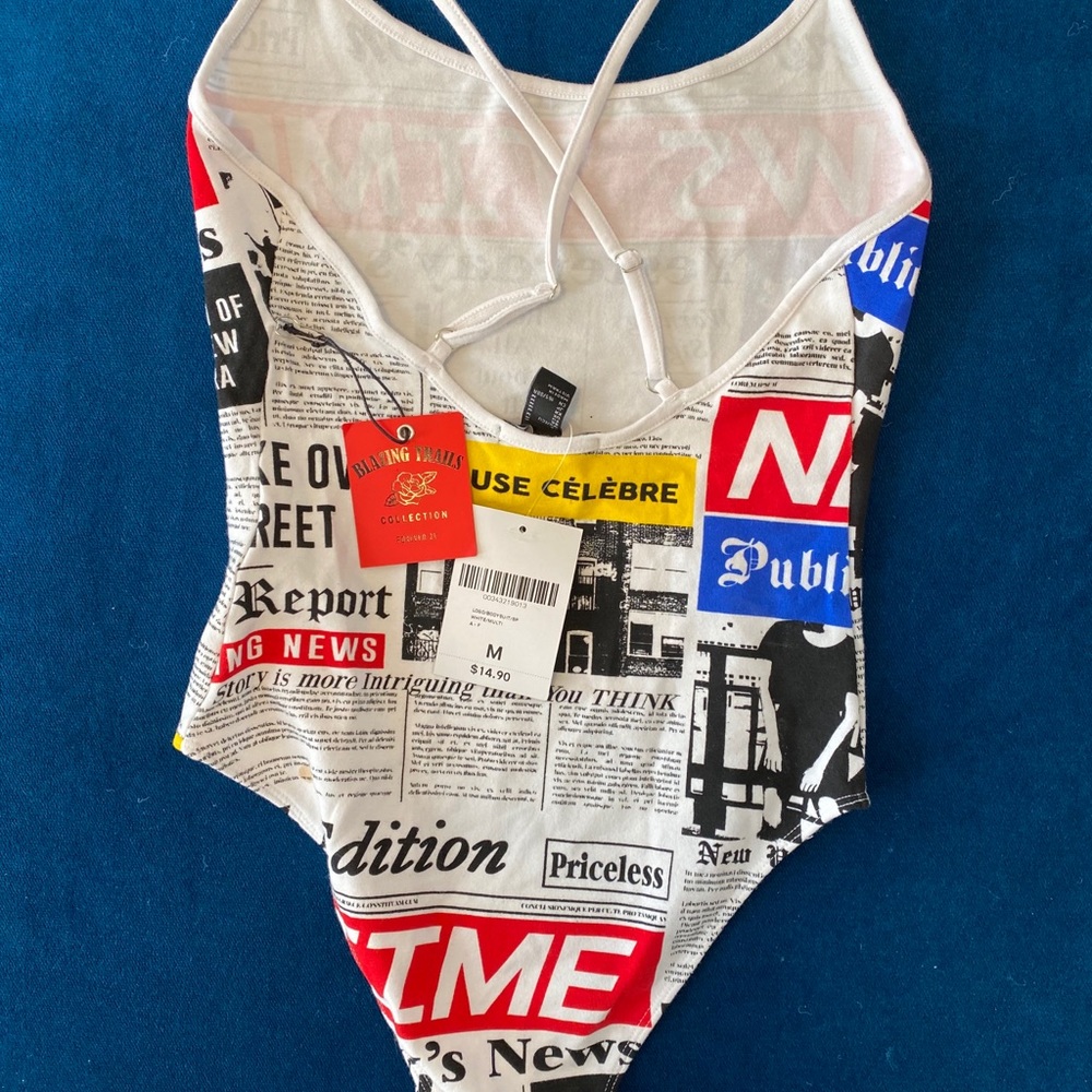 News printed bodysuit